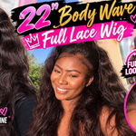 22” Body Wave Full Lace Wig (No Combs! No Straps Included)