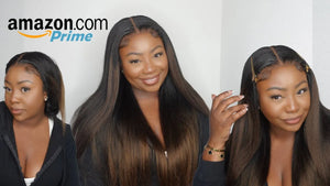 Chestnut Brown Yaki Straight 7x5 Lace Wig 24"