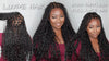 26" Flexi-Fit Invisi Drawstring Full Lace Knotless Boho Curls Braided Wig